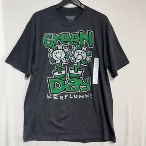 Green Day Kerplunk! Graphic T-Shirt Charcoal Heather XL NWT Band Tee